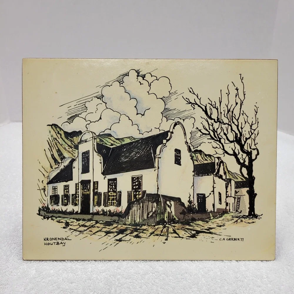 Vintage 7.5X9.5 place mats featuring famous buildings from S Africa